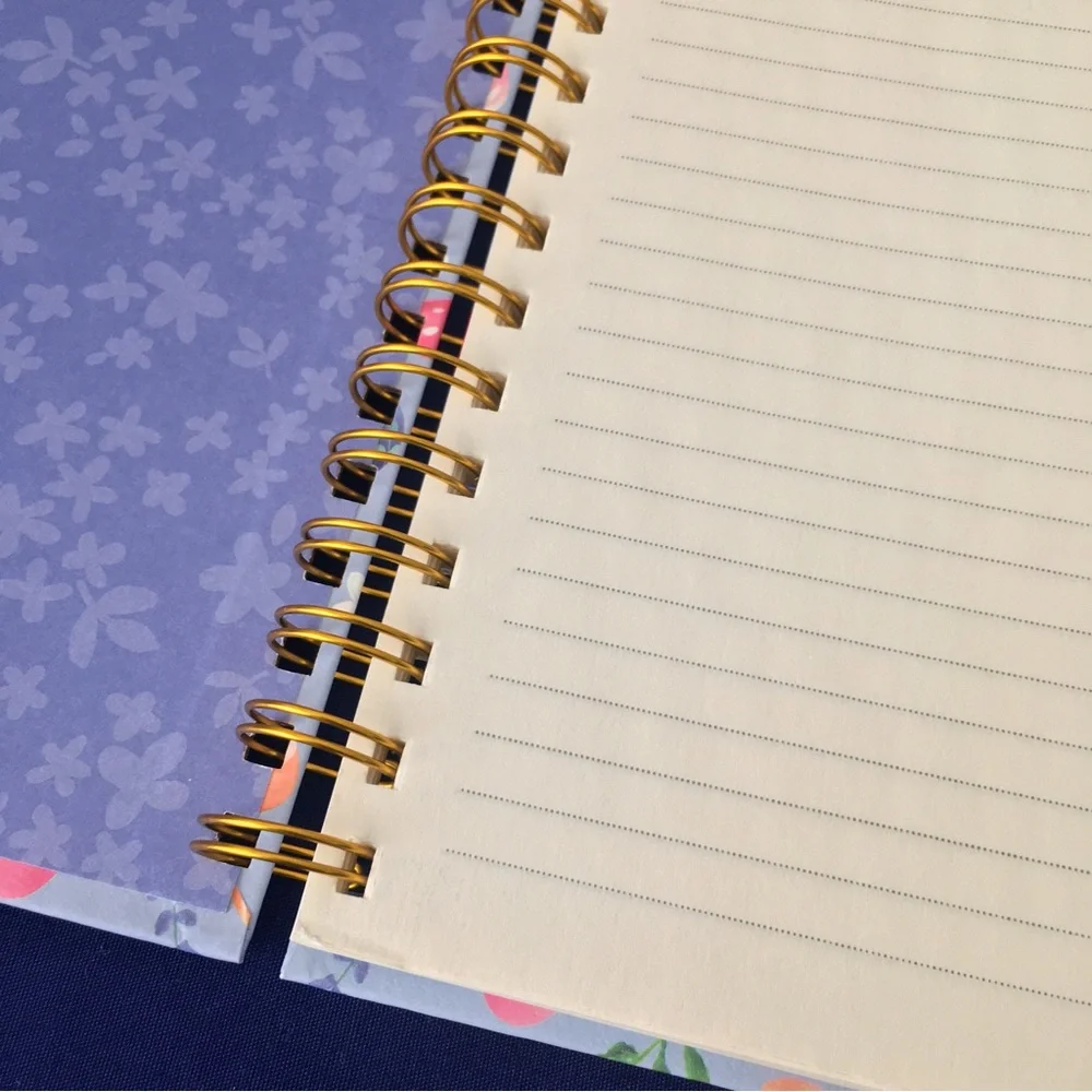 Clementine Spiral Notebook ~ Mushrooms Floral Forrest